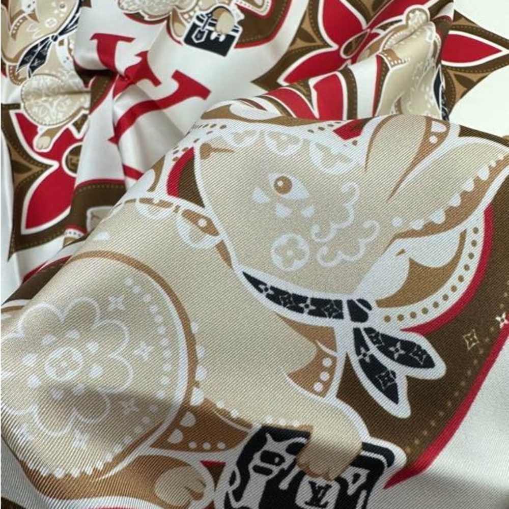 Louis Vuitton Logo Pattern Scarf - Picture 7 of 8
